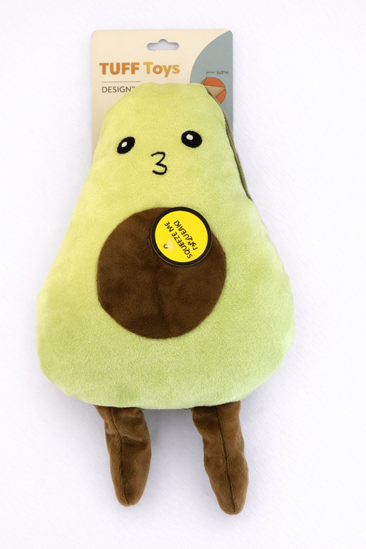 Cute Avocado Squeaky Dog Toy – Soft Plush Chew Toy for Puppies