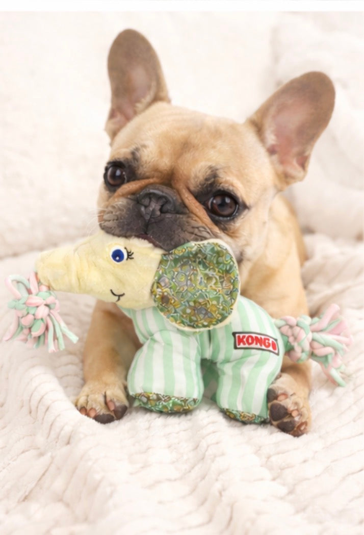 ✨ Luxury Elephant Plush Toy 🐘
Soft Squeaky Dog Toy (Frenchie Friendly)